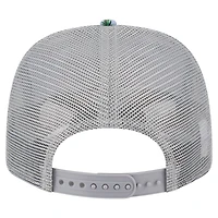 Men's New Era Light Blue/Gray Miami Heat Adventure Aloha Pattern 9SEVENTY Stretch-Snap Hat