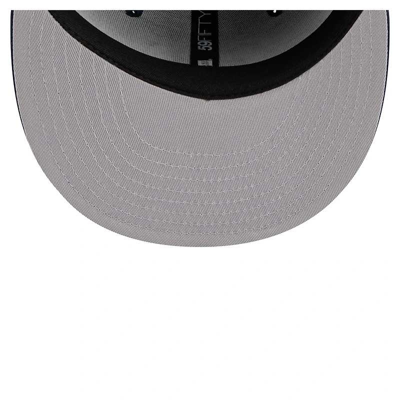 Men's New Era Navy Miami Heat Tonal Color Pack 59FIFTY Fitted Hat