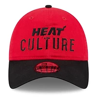 Casquette ajustable Miami Heat 2024/25 City Edition 9TWENTY pour homme New Era rouge