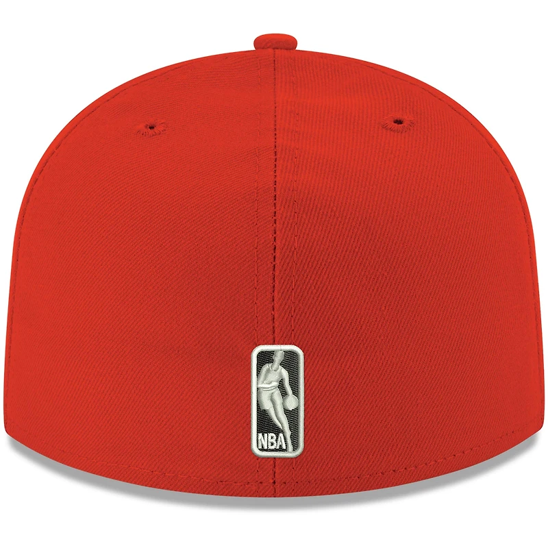 Casquette ajustée 59FIFTY pour homme, rouge Miami Heat, couleur officielle de l'équipe New Era