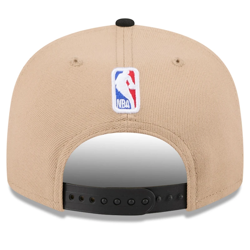 Men's New Era Tan/Black Miami Heat 2024 NBA Draft 9FIFTY Snapback Hat
