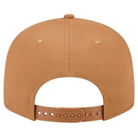 Men's New Era Tan Miami Heat Color Pack 9FIFTY Snapback Hat