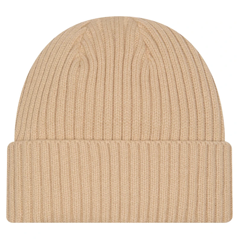 Men's New Era  Tan Miami Heat Color Pack Cuffed Knit Hat