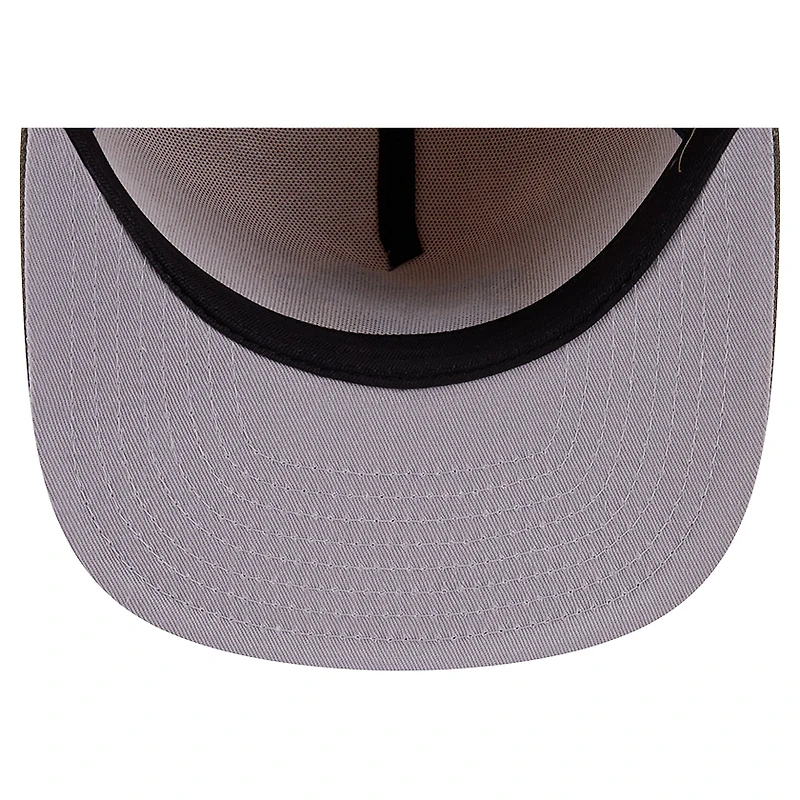 Men's New Era  Tan Miami Heat Color Pack Two-Tone 59FIFTY A-Frame Fitted Hat