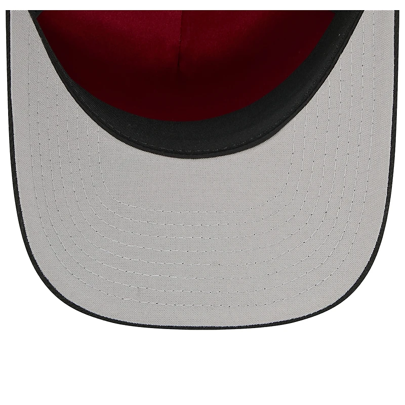 Men's New Era White/Black Miami Heat 2025 NBA Tip Off M-Crown A-Frame 9FORTY Adjustable Hat