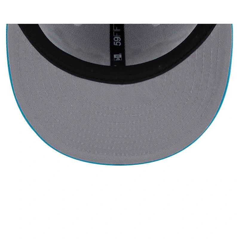 Men's New Era  White Miami Heat 2024/25 City Edition Alternate 59FIFTY Fitted Hat