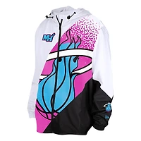 Men's New Era  White Miami Heat 2024/25 City Edition Full-Zip Windbreaker Jacket