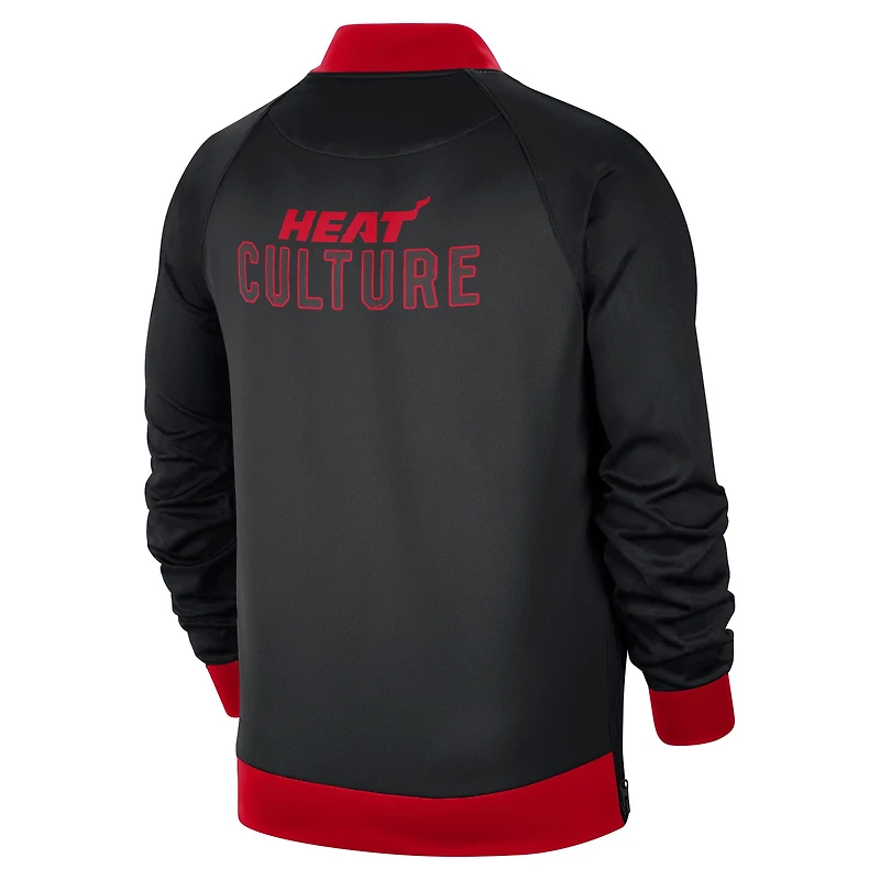 Men's Nike Black Miami Heat 2024/25 City Edition Authentic Showtime Performance Full-Zip Jacket