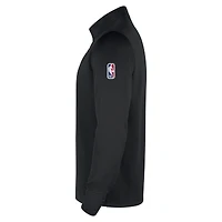 Haut Nike noir Miami Heat 2025/26 Authentic Coaches à quart de zip Dri-Fit pour homme