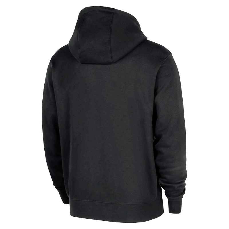 Men's Nike Black Miami Heat 2025/26 Authentic Practice Club Pullover Hoodie
