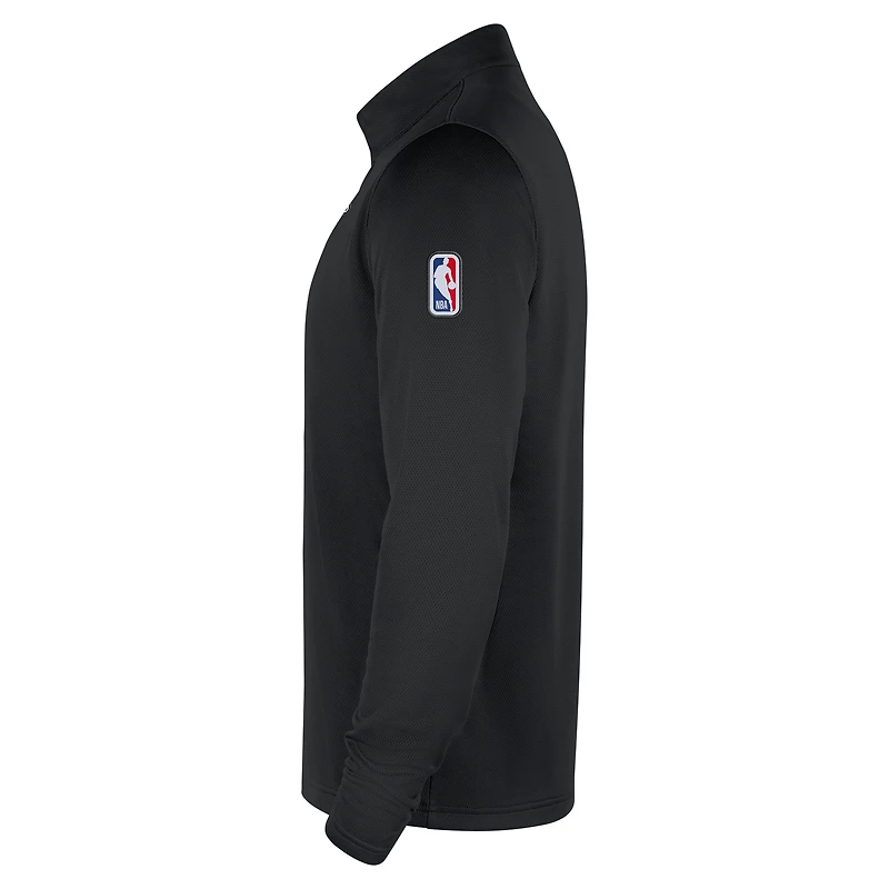 Men's Nike  Black Miami Heat 2025/26 City Edition Remix Authentic Coaches Dri-FIT Half-Zip Top