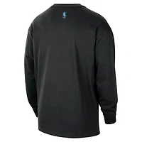 T-shirt à manches longues Nike Miami Heat City Edition Remix Essential Logo noir pour homme