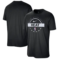 Men's Nike  Black Miami Heat Authentic Practice T-Shirt