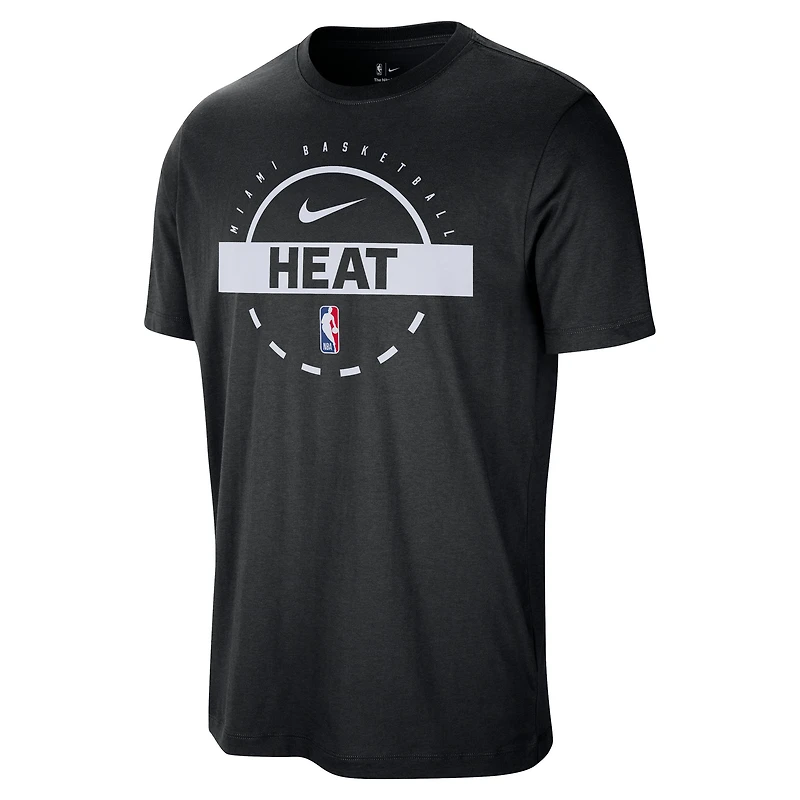 Men's Nike  Black Miami Heat Authentic Practice T-Shirt