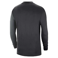 T-shirt à manches longues Nike Miami Heat Courtside Versus Flight MAX90 pour homme, noir