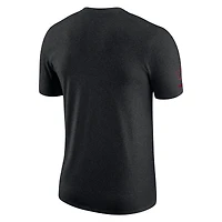 T-shirt Nike Heather Courtside Versus Flight Max90 pour homme, noir chiné