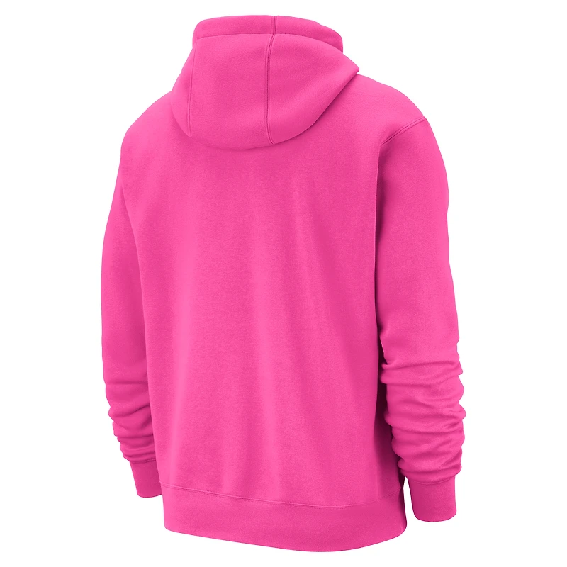 Sweat à capuche Nike rose Miami Heat 2025/26 City Edition Essential Logo Remix pour homme