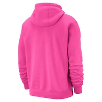 Sweat à capuche Nike rose Miami Heat 2025/26 City Edition Essential Logo Remix pour homme