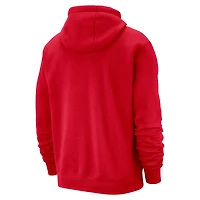 Men's Nike Red Miami Heat 2024/25 City Edition Essential Club Pullover Hoodie