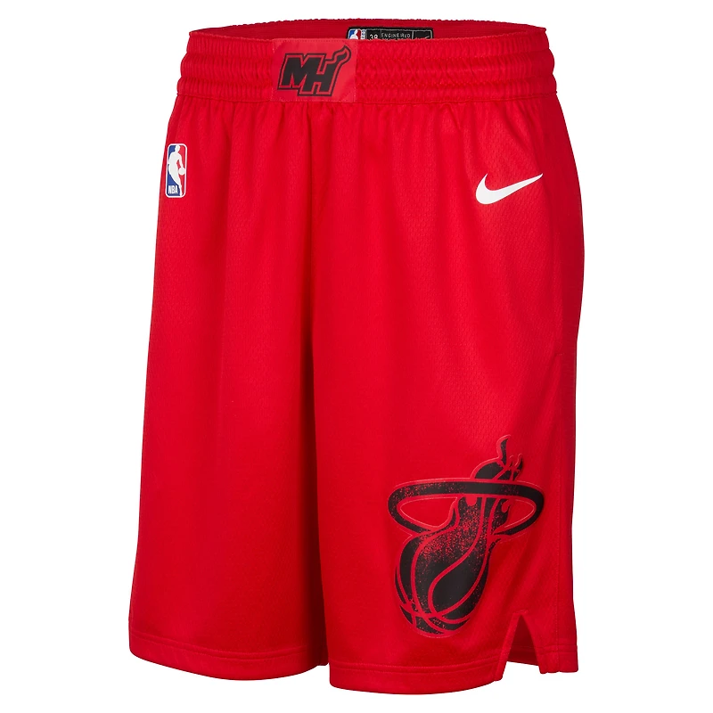 Men's Nike Red Miami Heat 2024/25 City Edition Swingman Shorts
