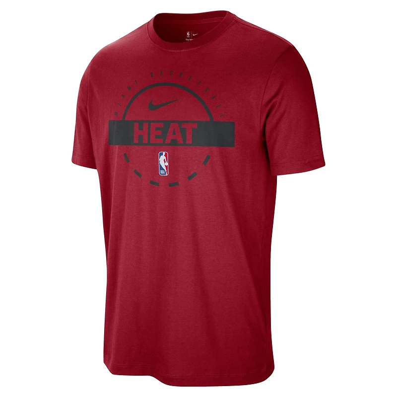 Men's Nike  Red Miami Heat Authentic Practice T-Shirt