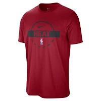 Men's Nike  Red Miami Heat Authentic Practice T-Shirt