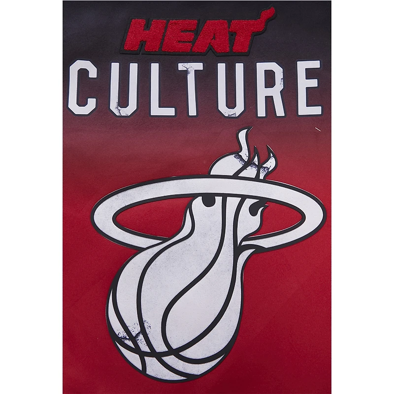 Veste universitaire entièrement zippée Pro Standard noire Miami Heat 2023/24 City Edition pour hommes