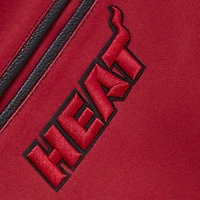 Veste universitaire entièrement zippée Pro Standard noire Miami Heat 2023/24 City Edition pour hommes