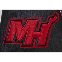 Veste universitaire entièrement zippée Pro Standard noire Miami Heat 2023/24 City Edition pour hommes