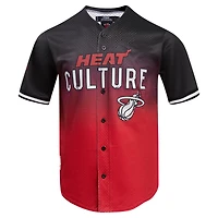 Men's Pro Standard Black Miami Heat 2023/24 City Edition Mesh Baseball Jersey