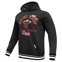 Sweat à capuche noir Pro Standard pour homme Miami Heat Area Code