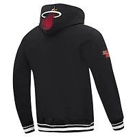 Sweat à capuche noir Pro Standard pour homme Miami Heat Area Code
