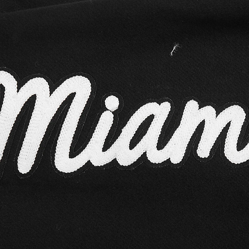 Sweat-shirt à épaules tombantes Paint the City Miami Heat Pro Standard pour homme, noir