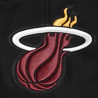 Sweat à capuche Pro Standard noir Miami Heat Script Tail pour hommes