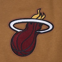 Sweat à capuche épaules tombantes Miami Heat Paint the City Pro Standard pour homme marron