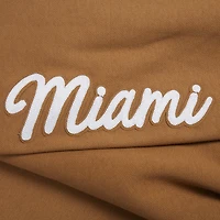 Sweat à capuche épaules tombantes Miami Heat Paint the City Pro Standard pour homme marron