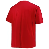 Men's Red Miami Heat Big & Tall Heart Soul T-Shirt