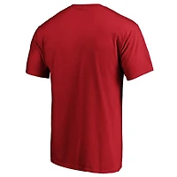 Men's  Red Miami Heat Primary Logo T-Shirt