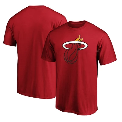 Men's Red Miami Heat Primary Logo T-Shirt