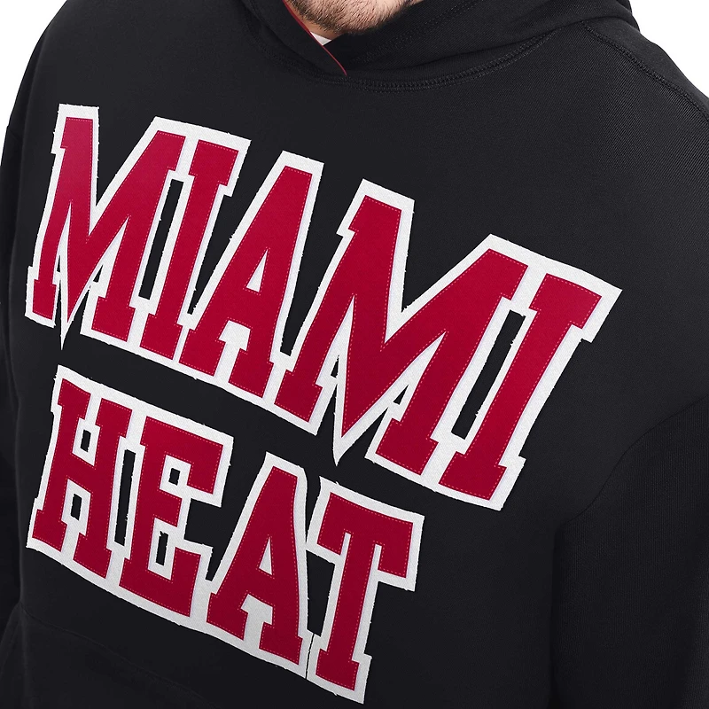 Men's Tommy Jeans Black Miami Heat Greyson Pullover Hoodie