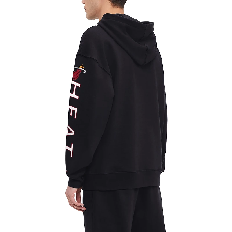 Men's Tommy Jeans Black Miami Heat Kenny Pullover Hoodie