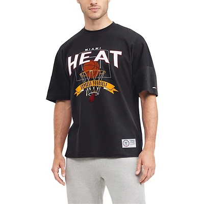 Tommy Jeans - T-shirt Miami Heat Tim Backboard noir pour homme