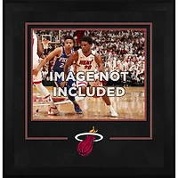 Cadre d'installation horizontal de luxe Miami Heat 16" x 20" avec logo de l'équipe