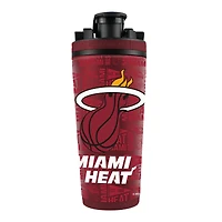 Bouteille shaker Miami Heat 26 oz en acier inoxydable 4D