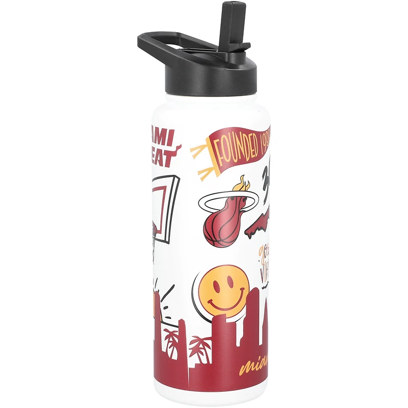 Chaleur de Miami 34 oz. Bouteille Quencher native
