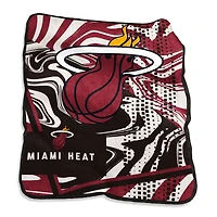 Miami Heat Couverture tourbillonnante Raschel 127 x 152,4 cm