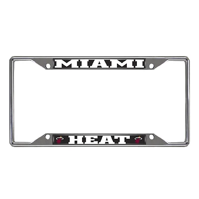 Miami Heat Chrome License Plate Frame