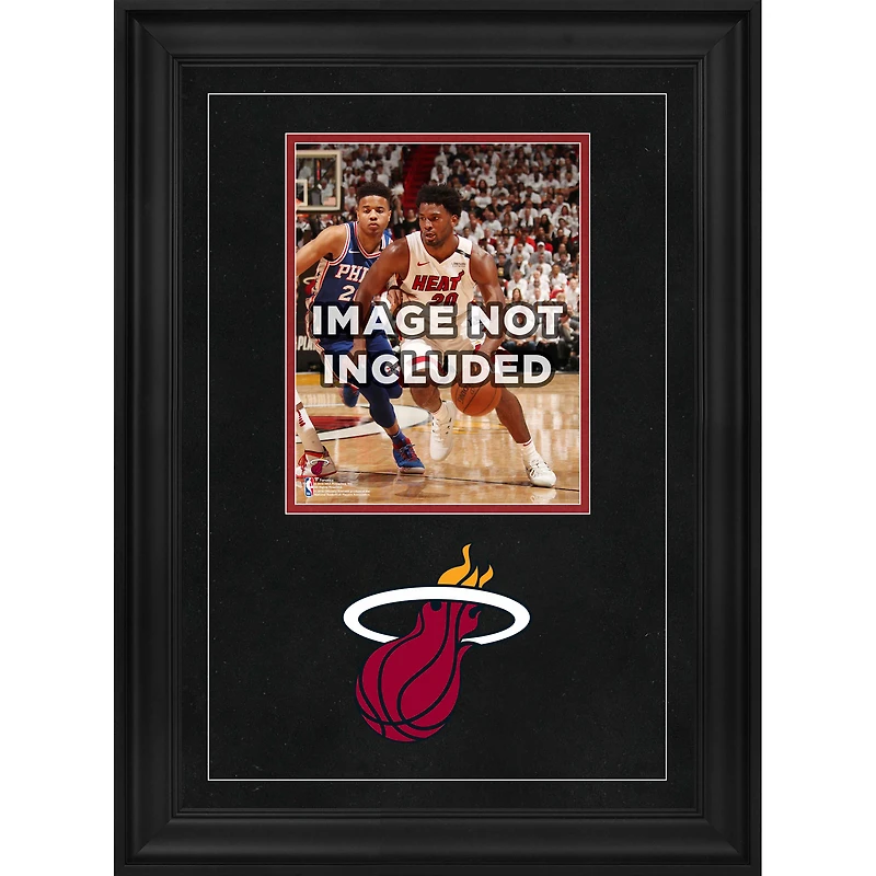 Cadre photo vertical de luxe Miami Heat 8" x 10" avec logo de l'équipe