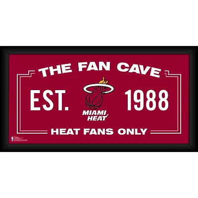 Collage encadré 10" x 20" des fans du Miami Heat