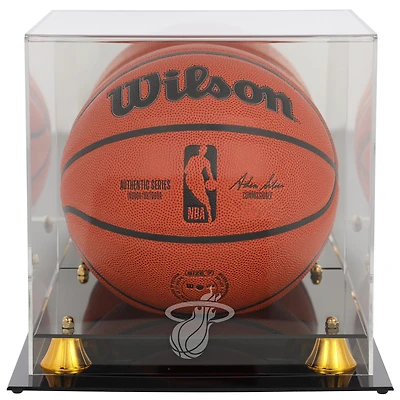 Miami Heat Golden Classic Team Logo Basketball Display Case